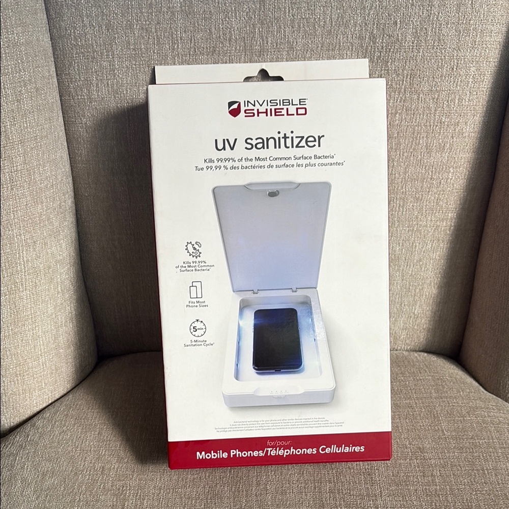 NIB Invisible Shield UV Phone Sanitizer
